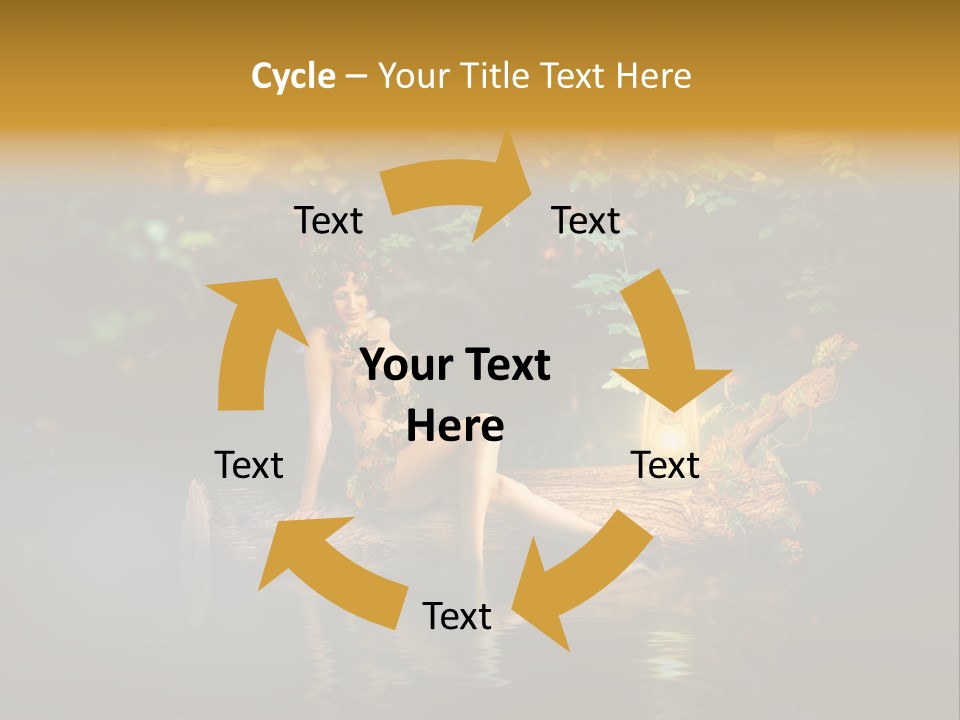 Laguna Wooden Clambering Plant PowerPoint Template