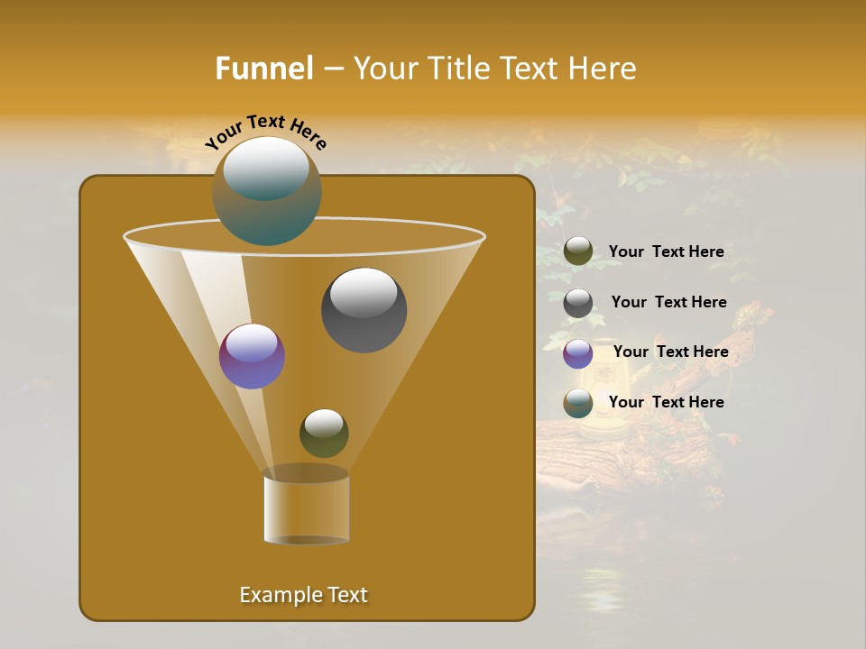 Laguna Wooden Clambering Plant PowerPoint Template