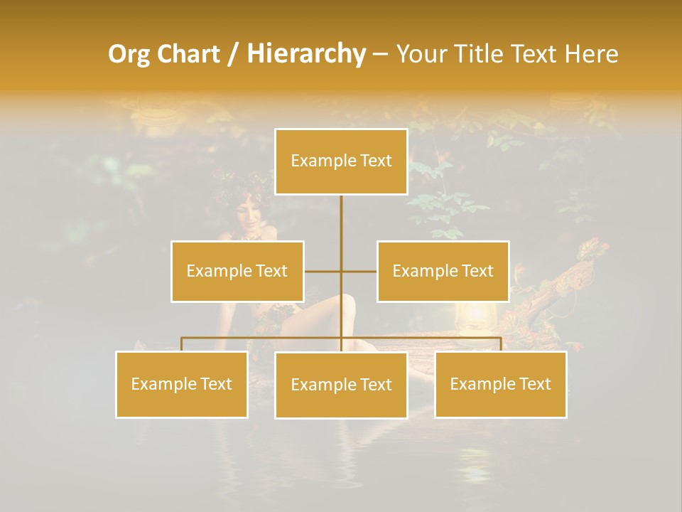Laguna Wooden Clambering Plant PowerPoint Template