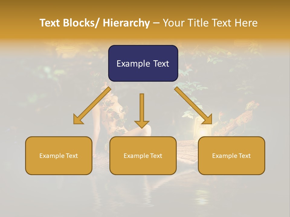 Laguna Wooden Clambering Plant PowerPoint Template