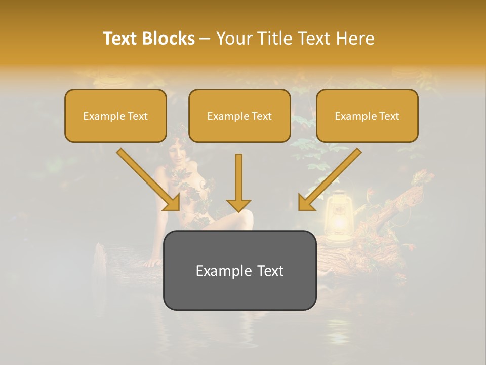 Laguna Wooden Clambering Plant PowerPoint Template