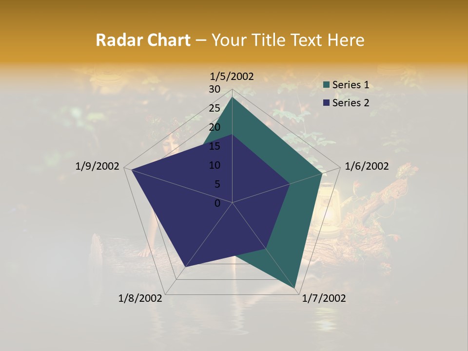 Laguna Wooden Clambering Plant PowerPoint Template