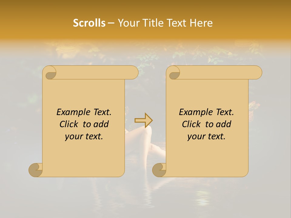 Laguna Wooden Clambering Plant PowerPoint Template