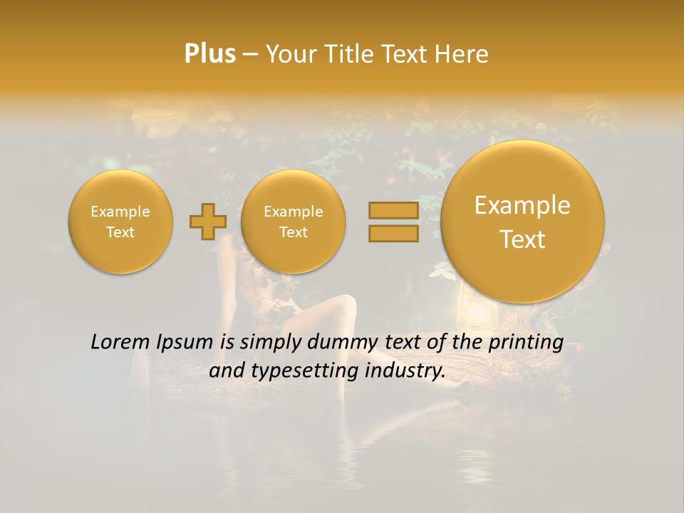 Laguna Wooden Clambering Plant PowerPoint Template
