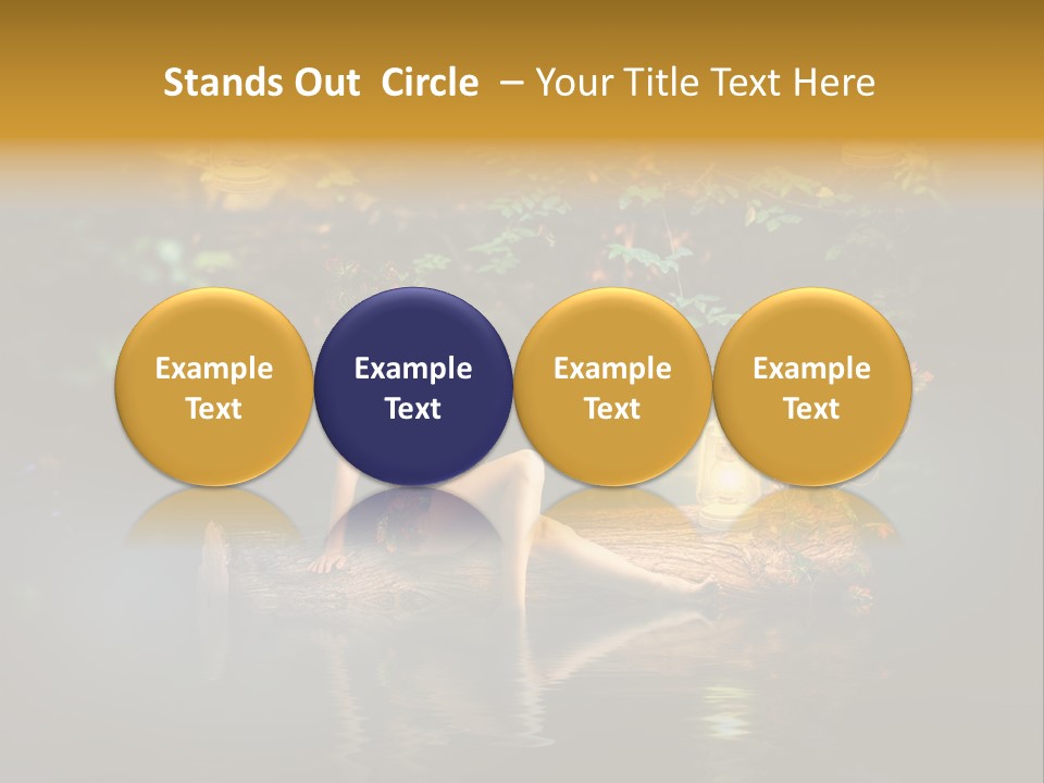 Laguna Wooden Clambering Plant PowerPoint Template