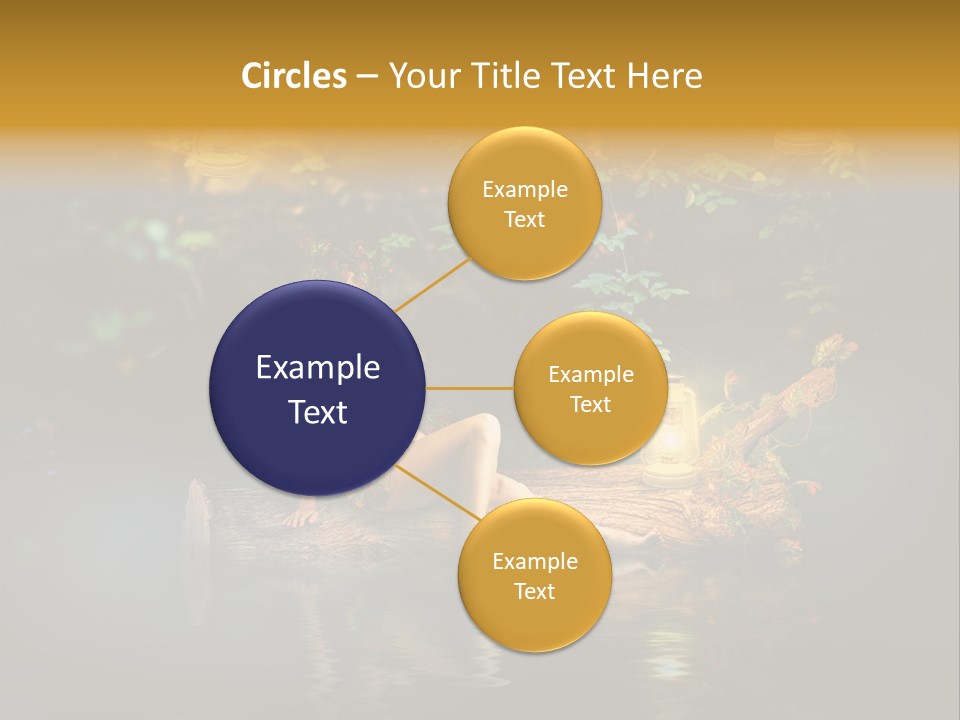 Laguna Wooden Clambering Plant PowerPoint Template