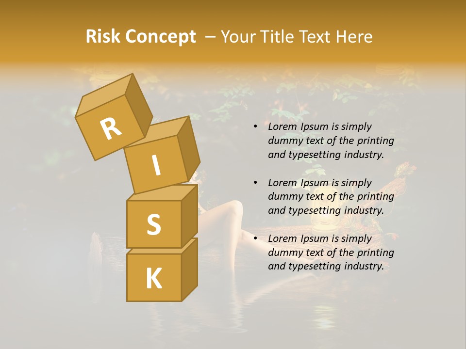 Laguna Wooden Clambering Plant PowerPoint Template