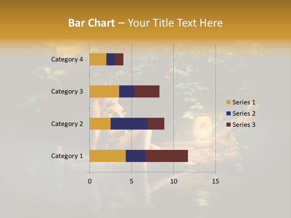 Laguna Wooden Clambering Plant PowerPoint Template