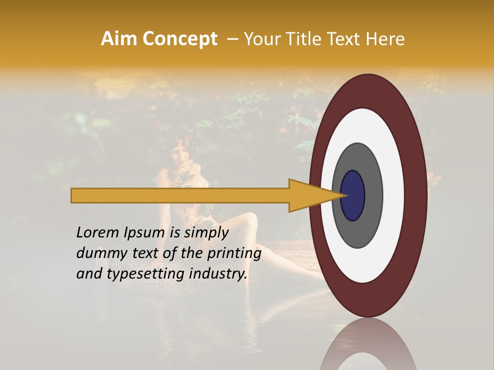 Laguna Wooden Clambering Plant PowerPoint Template