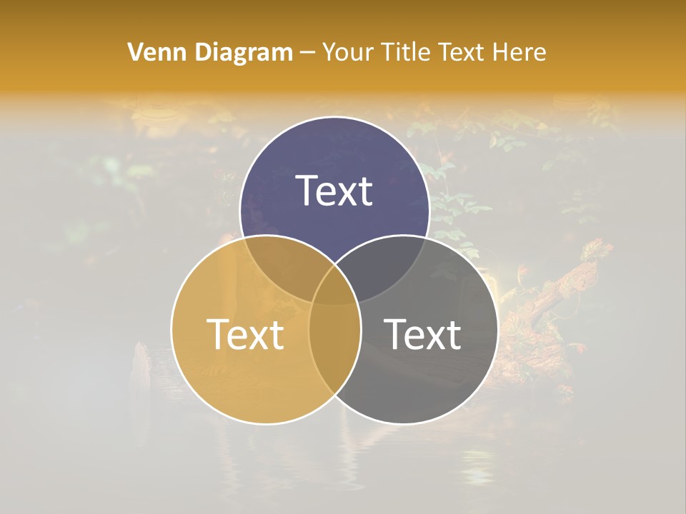 Laguna Wooden Clambering Plant PowerPoint Template