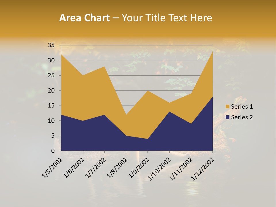 Laguna Wooden Clambering Plant PowerPoint Template