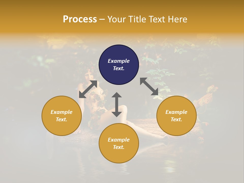 Laguna Wooden Clambering Plant PowerPoint Template