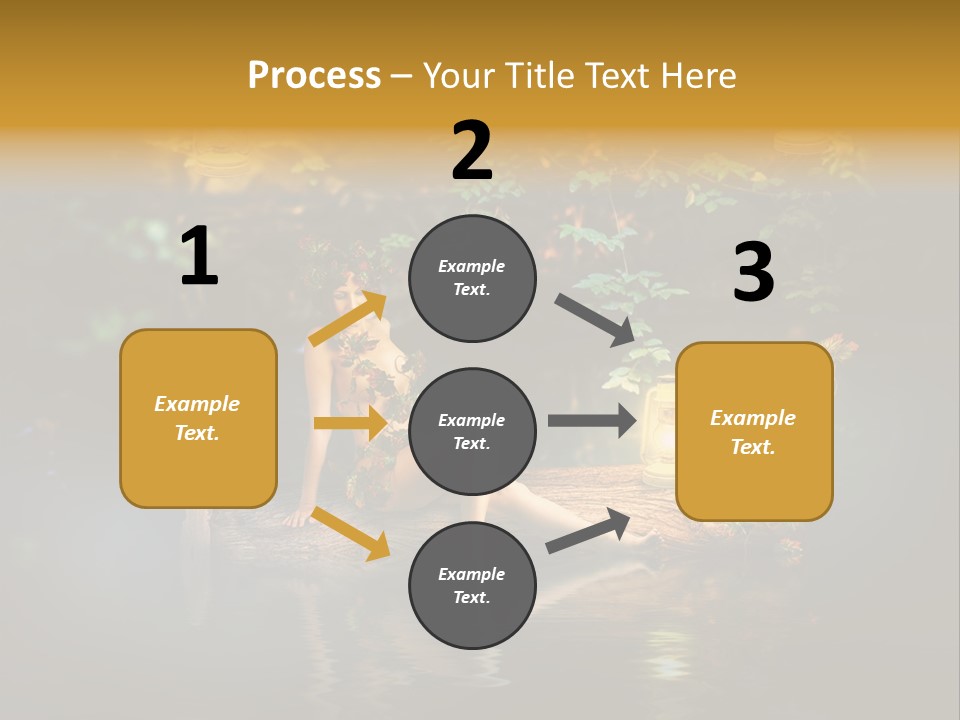 Laguna Wooden Clambering Plant PowerPoint Template