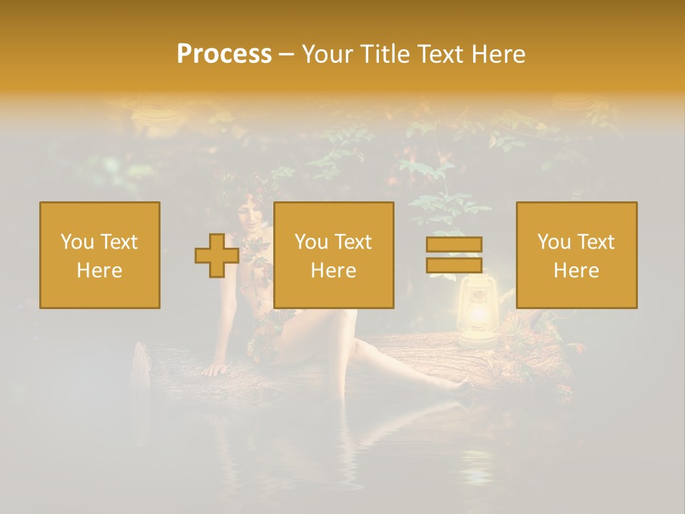 Laguna Wooden Clambering Plant PowerPoint Template
