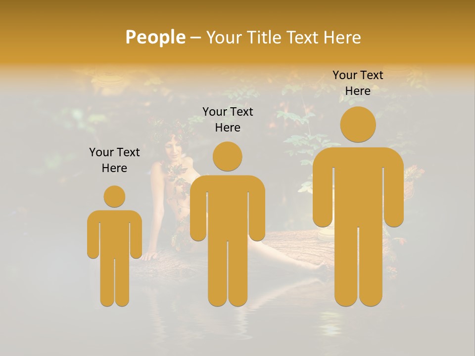 Laguna Wooden Clambering Plant PowerPoint Template