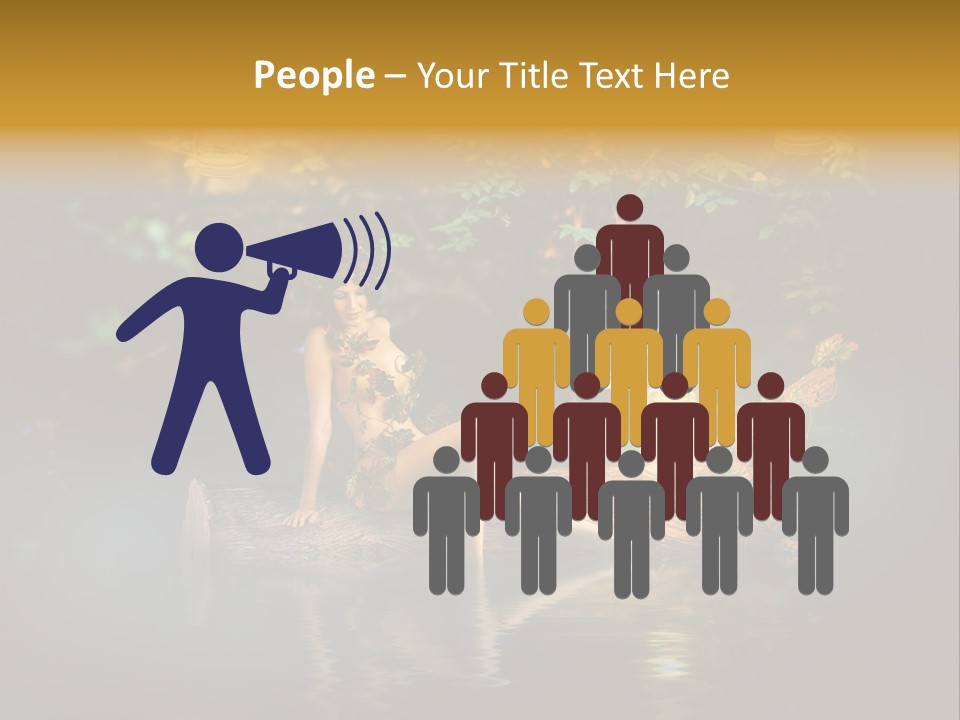 Laguna Wooden Clambering Plant PowerPoint Template