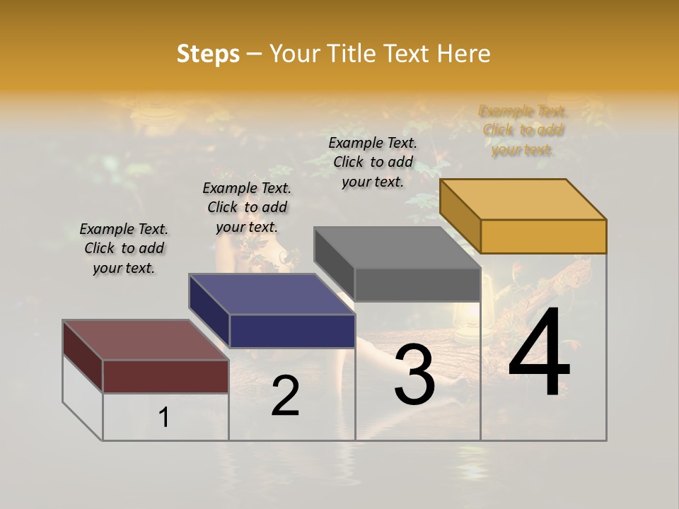 Laguna Wooden Clambering Plant PowerPoint Template