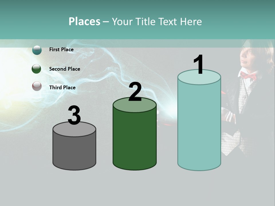 Attention Hat Man PowerPoint Template