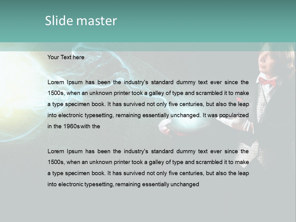 Attention Hat Man PowerPoint Template