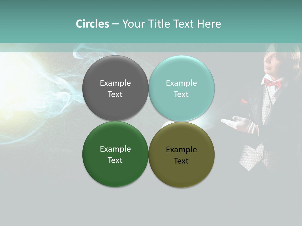 Attention Hat Man PowerPoint Template