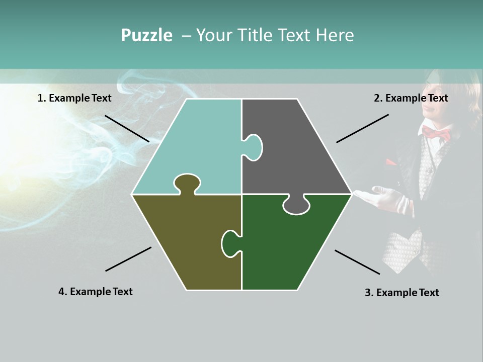 Attention Hat Man PowerPoint Template