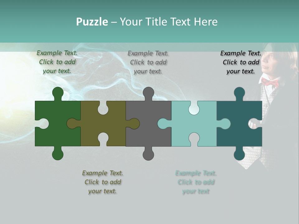 Attention Hat Man PowerPoint Template