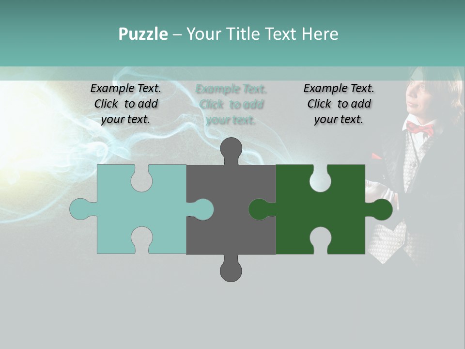 Attention Hat Man PowerPoint Template