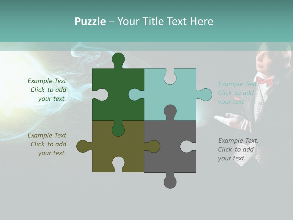 Attention Hat Man PowerPoint Template