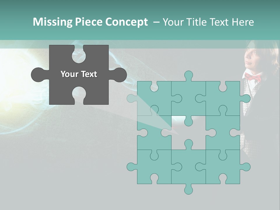 Attention Hat Man PowerPoint Template