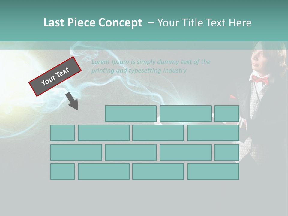 Attention Hat Man PowerPoint Template