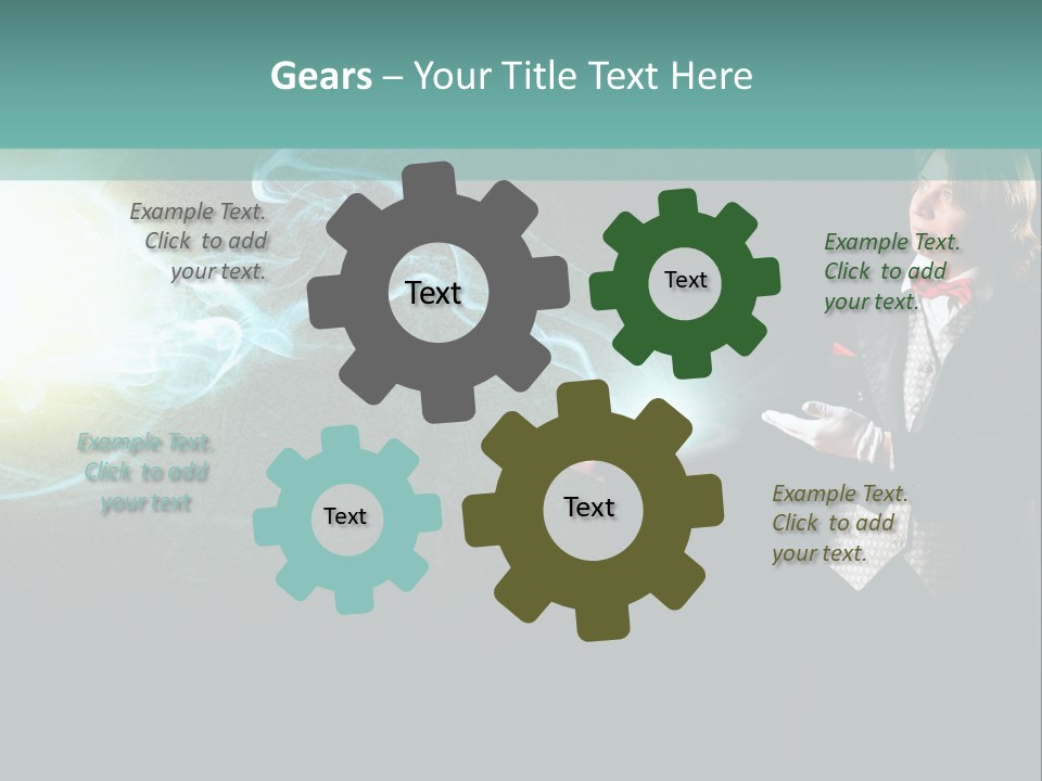 Attention Hat Man PowerPoint Template