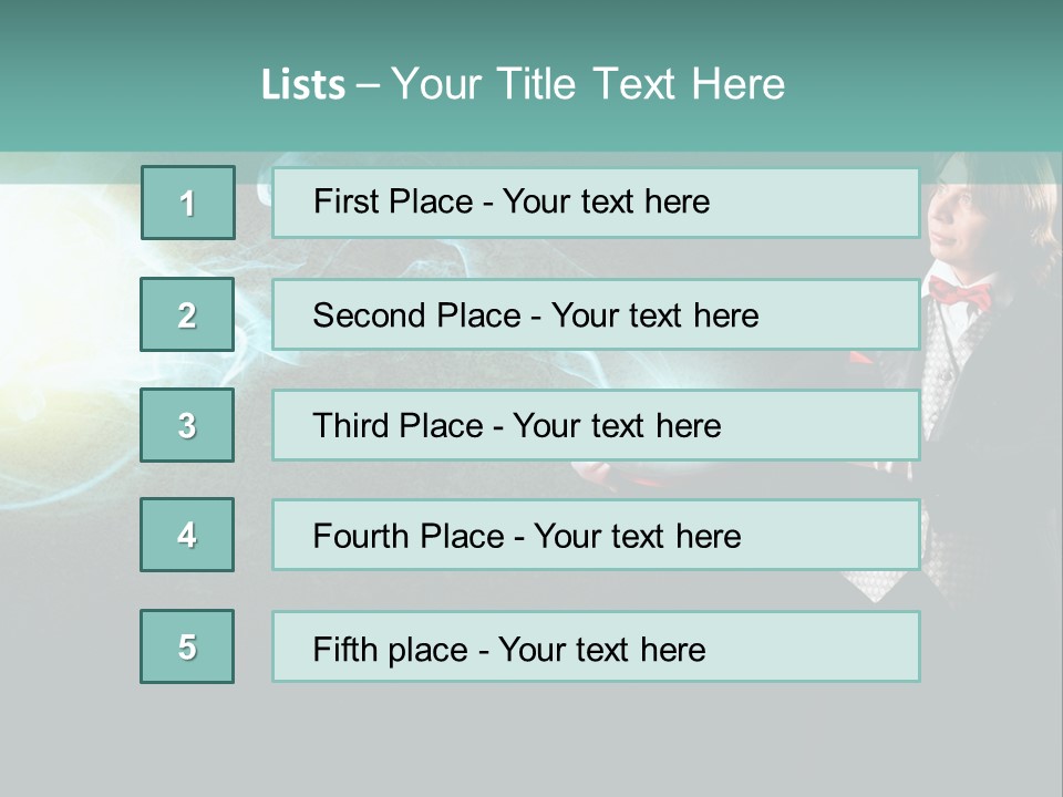 Attention Hat Man PowerPoint Template