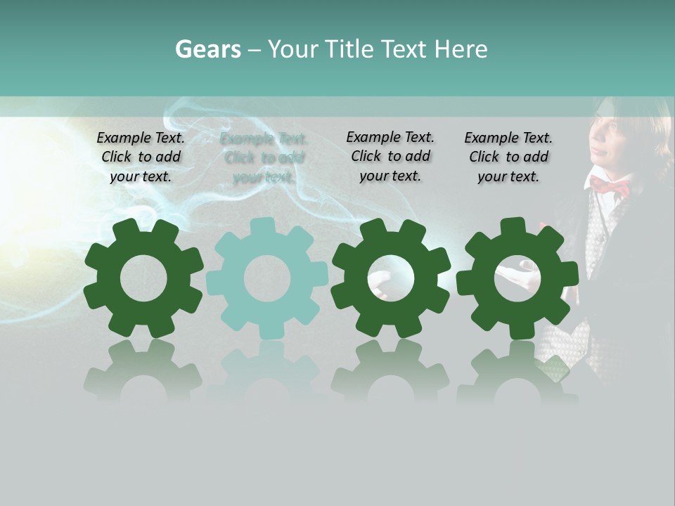 Attention Hat Man PowerPoint Template