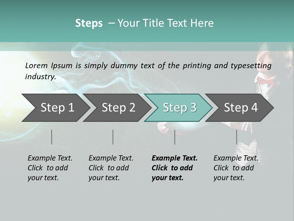 Attention Hat Man PowerPoint Template
