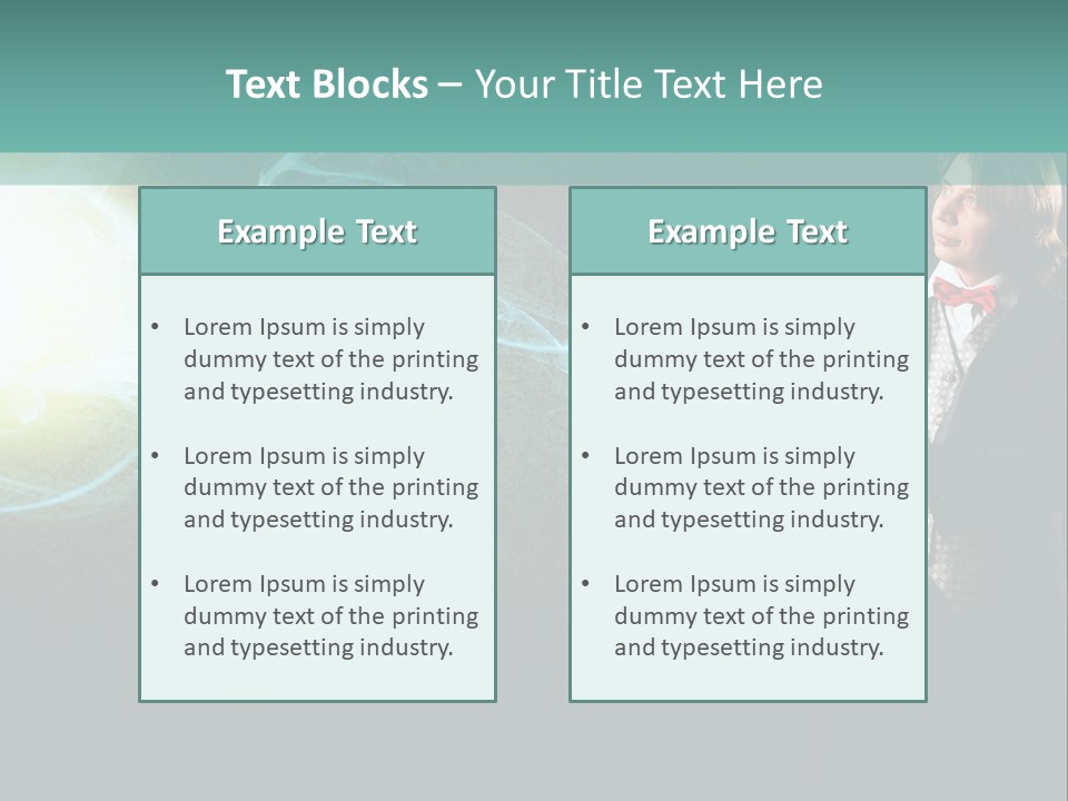 Attention Hat Man PowerPoint Template