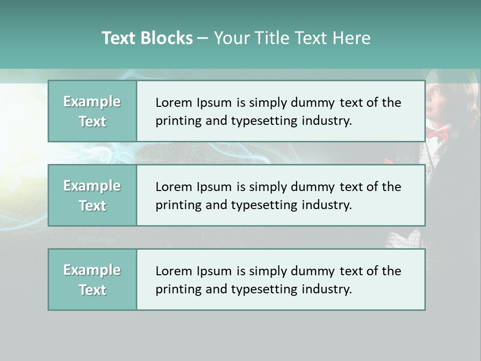 Attention Hat Man PowerPoint Template