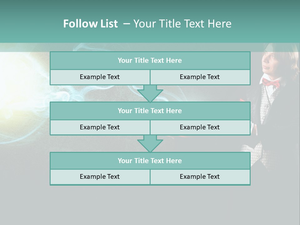 Attention Hat Man PowerPoint Template