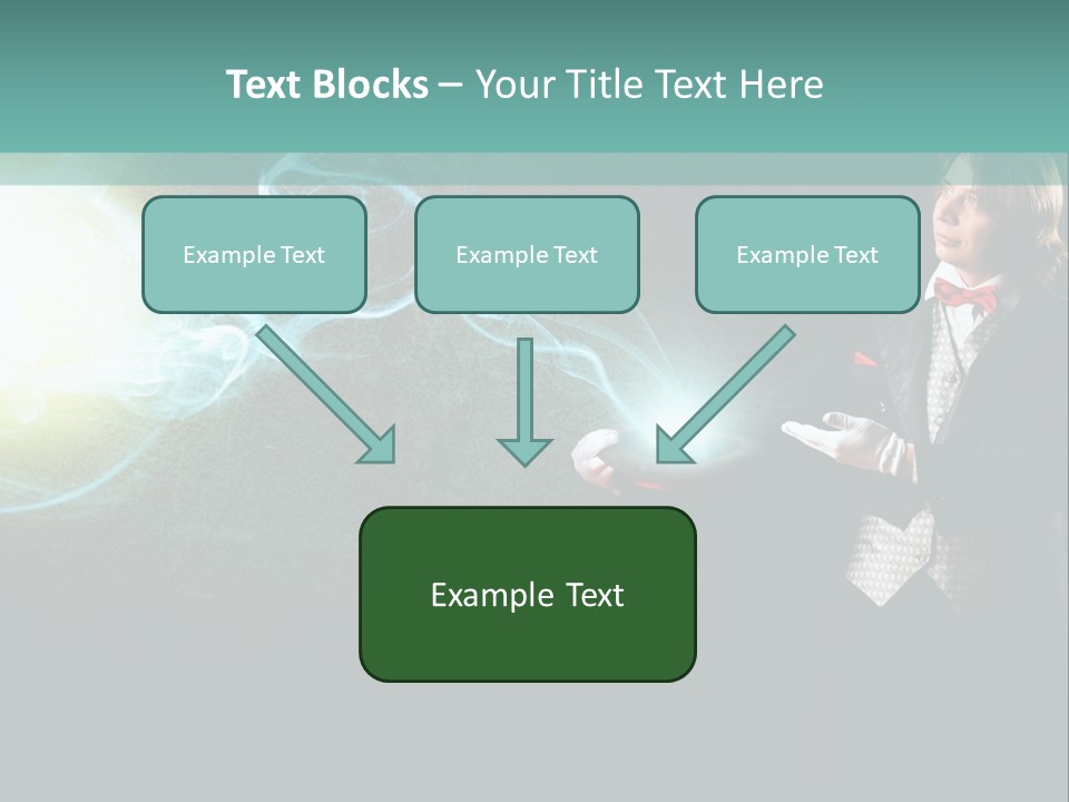 Attention Hat Man PowerPoint Template