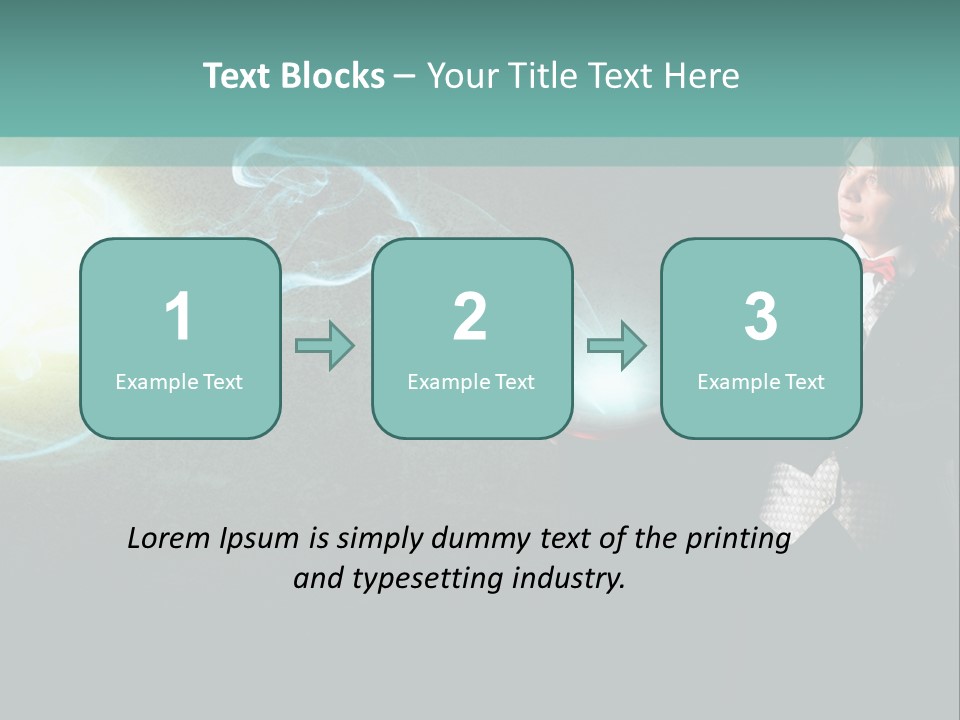 Attention Hat Man PowerPoint Template