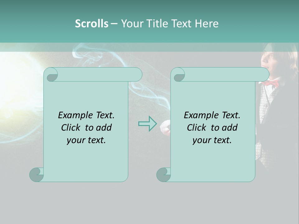Attention Hat Man PowerPoint Template