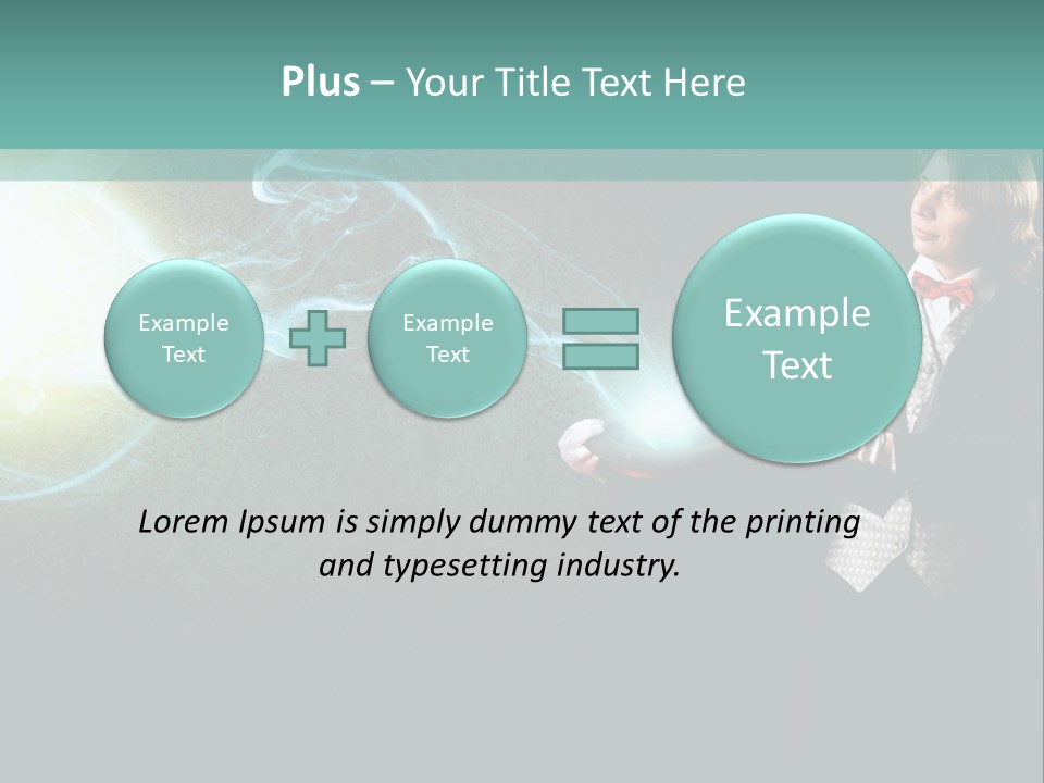 Attention Hat Man PowerPoint Template