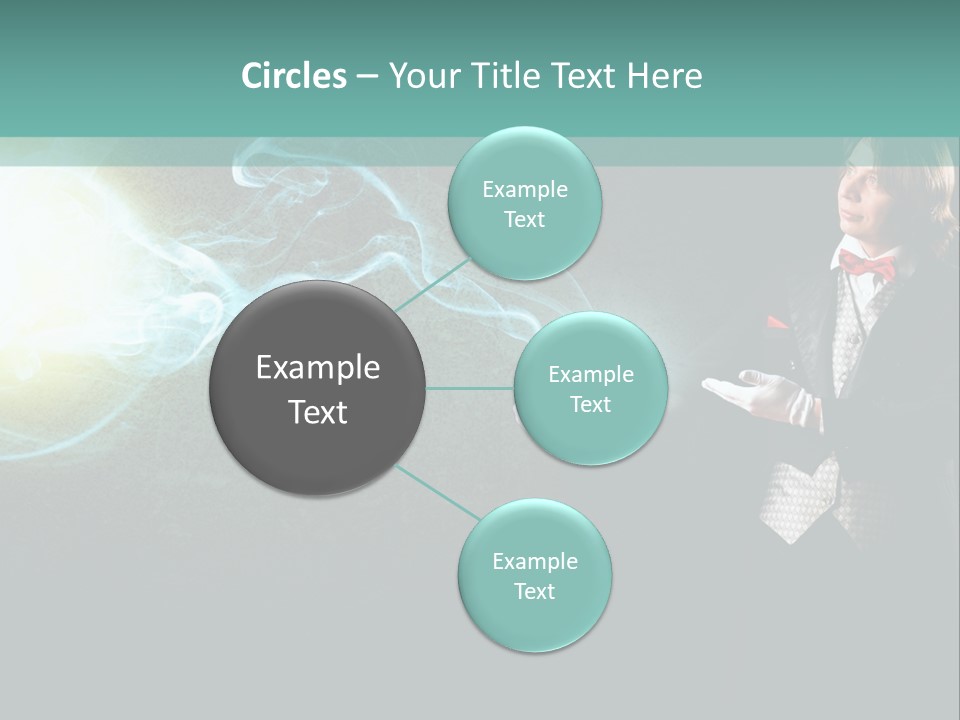 Attention Hat Man PowerPoint Template