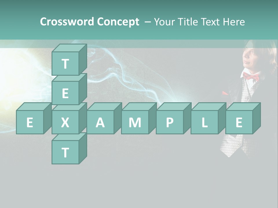 Attention Hat Man PowerPoint Template