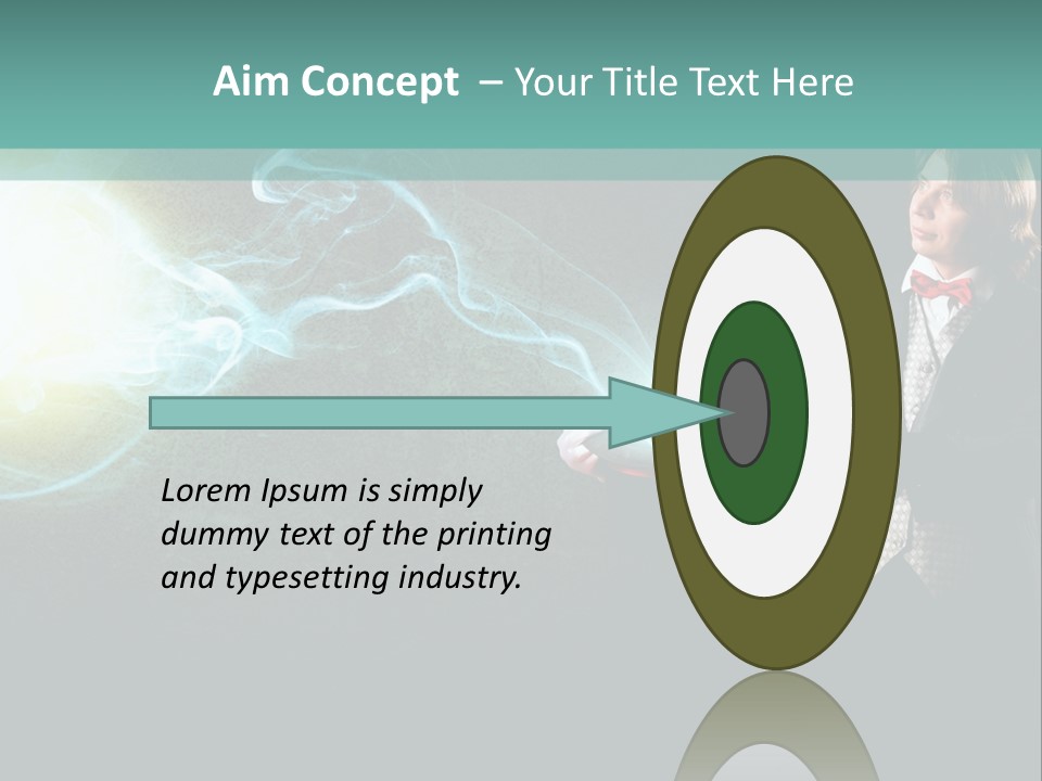 Attention Hat Man PowerPoint Template