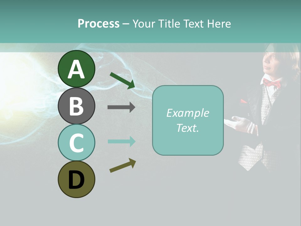 Attention Hat Man PowerPoint Template