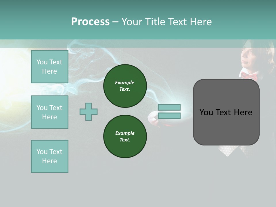 Attention Hat Man PowerPoint Template