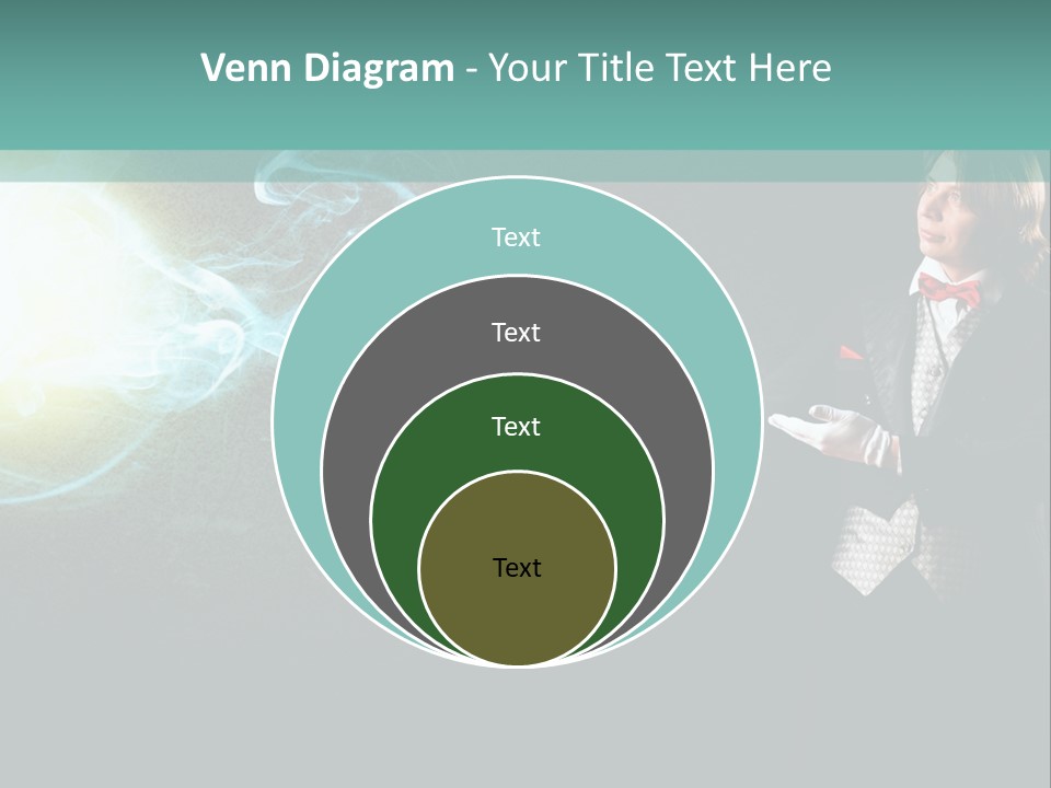 Attention Hat Man PowerPoint Template