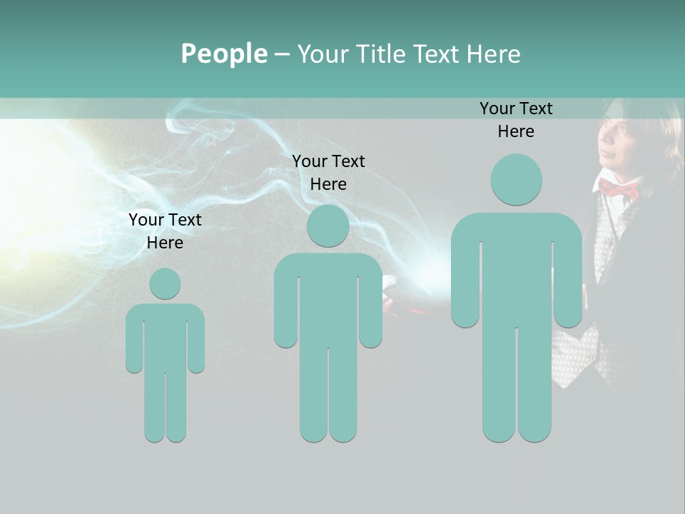 Attention Hat Man PowerPoint Template