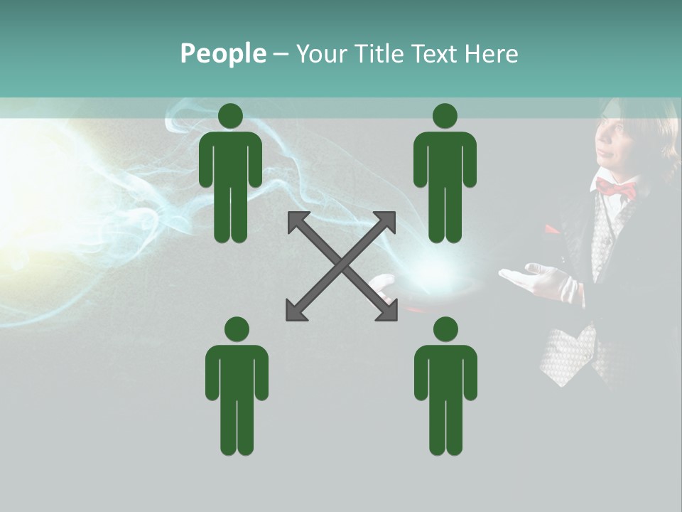 Attention Hat Man PowerPoint Template