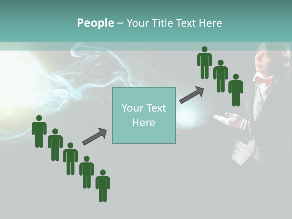 Attention Hat Man PowerPoint Template